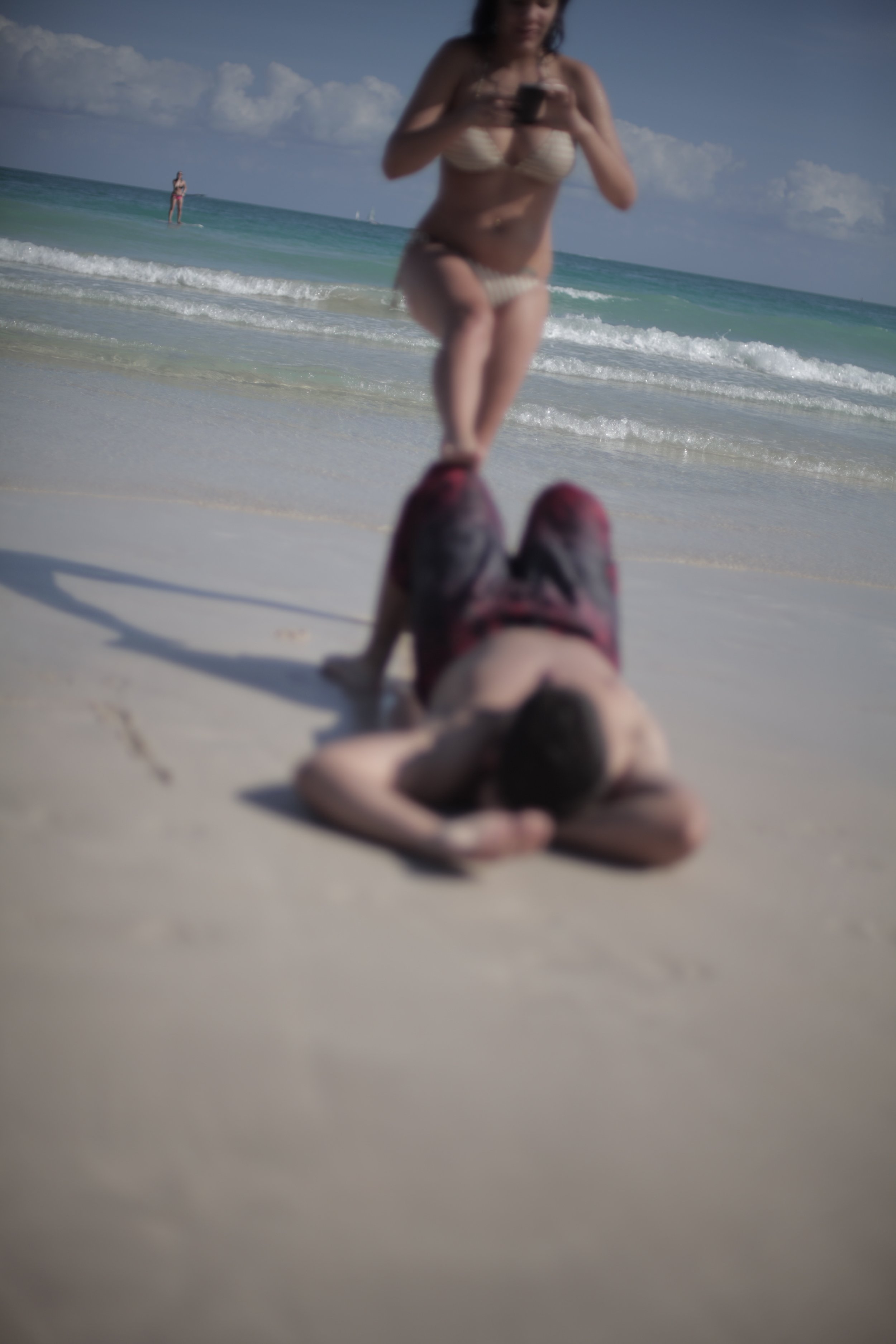 personal work while on a film shoot in Miami