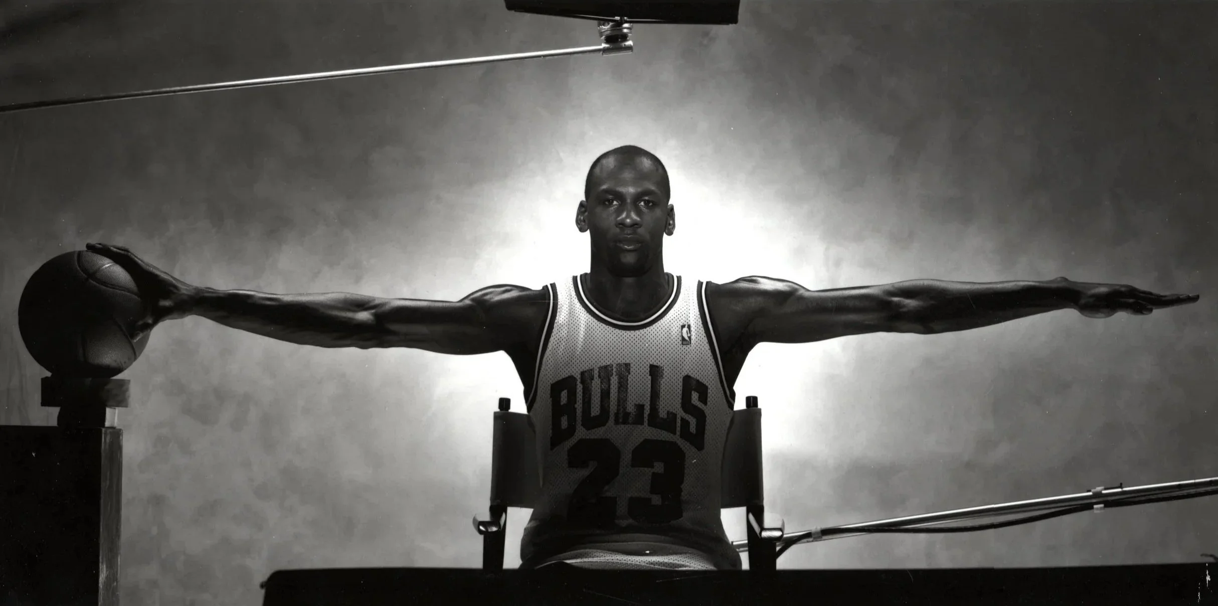my most well known image, the Nike 'WINGS' poster of NBA legend Michael Jordan. Shot on Ilford FP4 film with my Sinar P 4x5 view camera