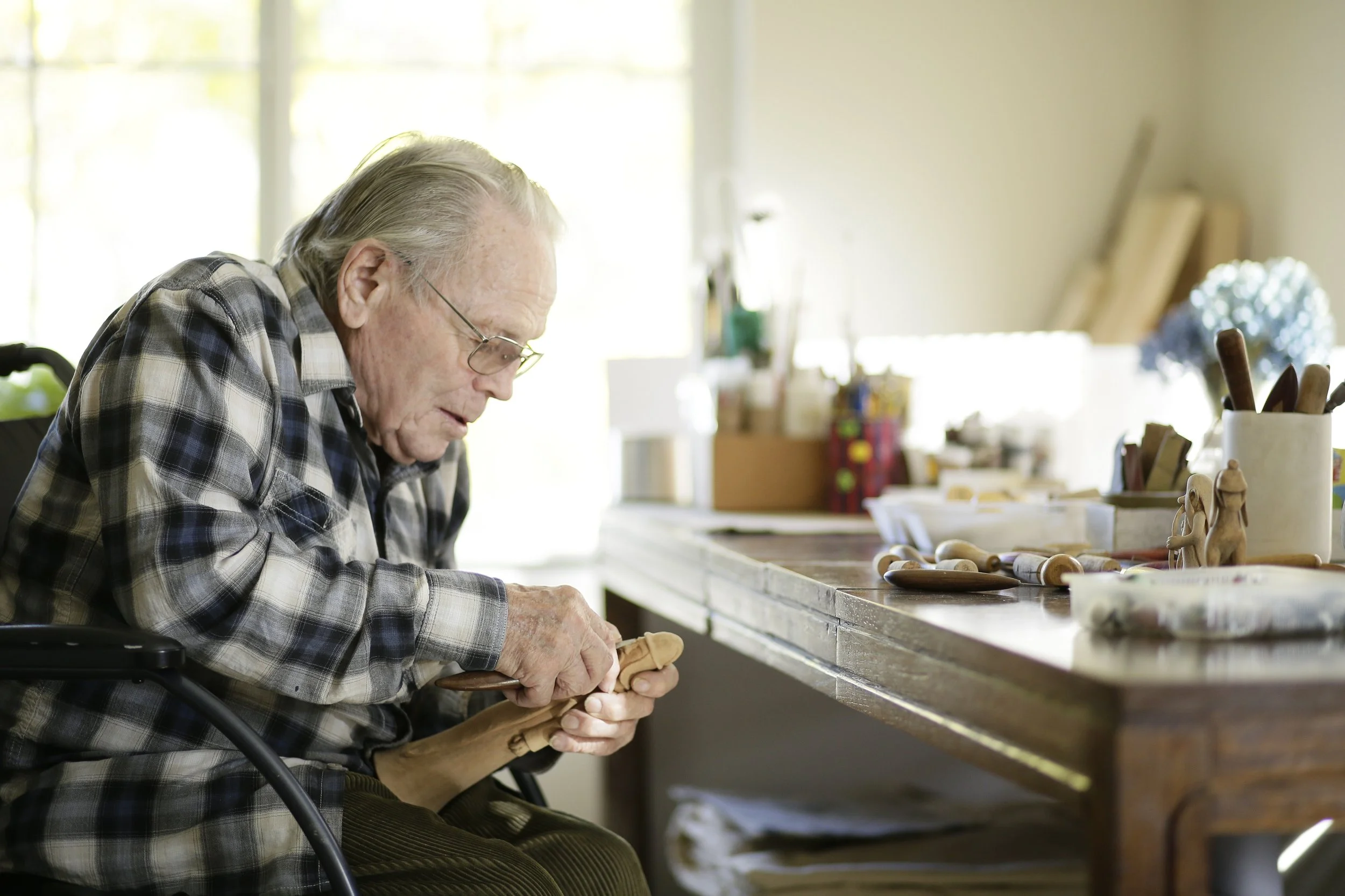 my producer and I traveled to Washington, Idaho, Montana and Arizona for this stills/video assignment capturing real residents of Highgate Retirement Community