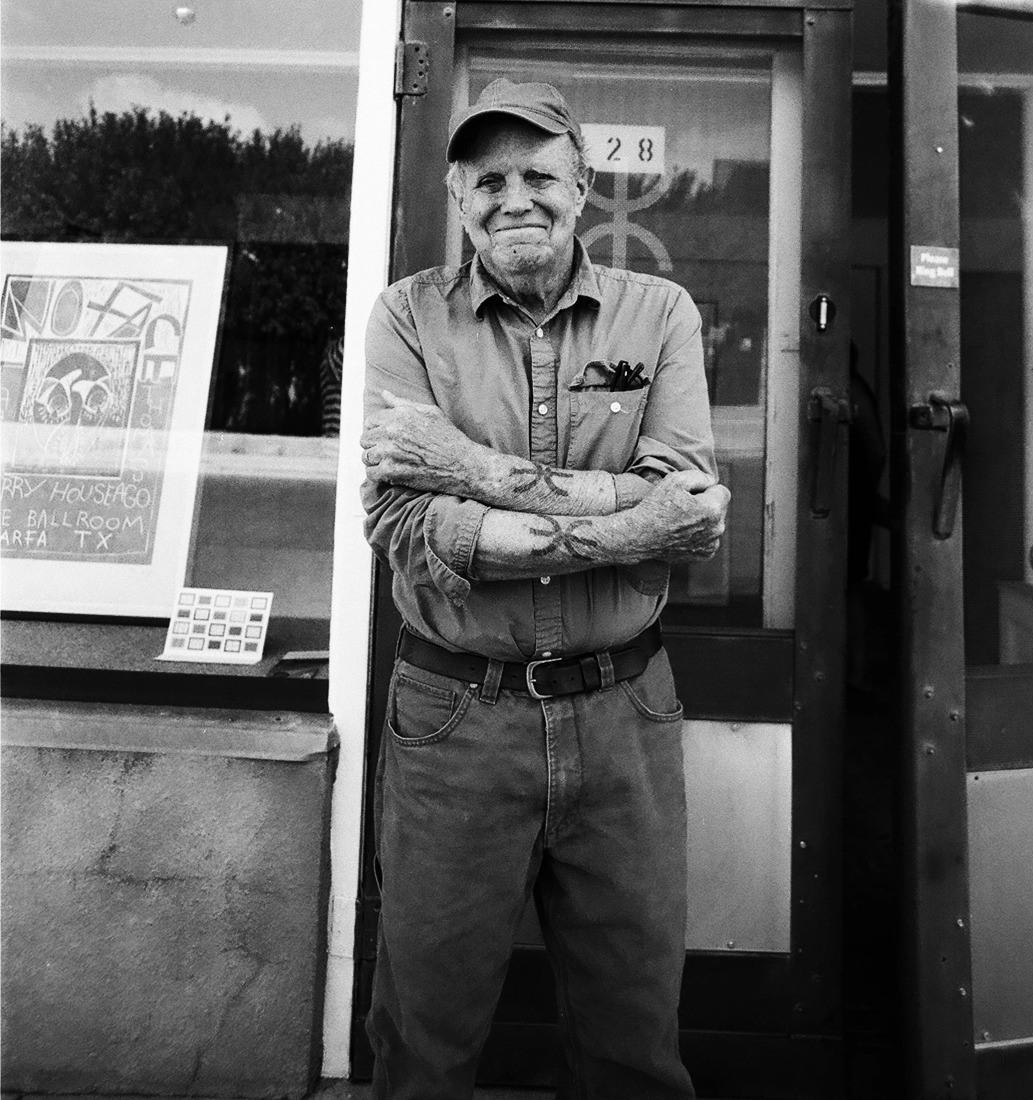 from personal photo safari to Marfa Texas. Leica M6 and Ilford FP4 film. This gentleman is a world renowned Print maker