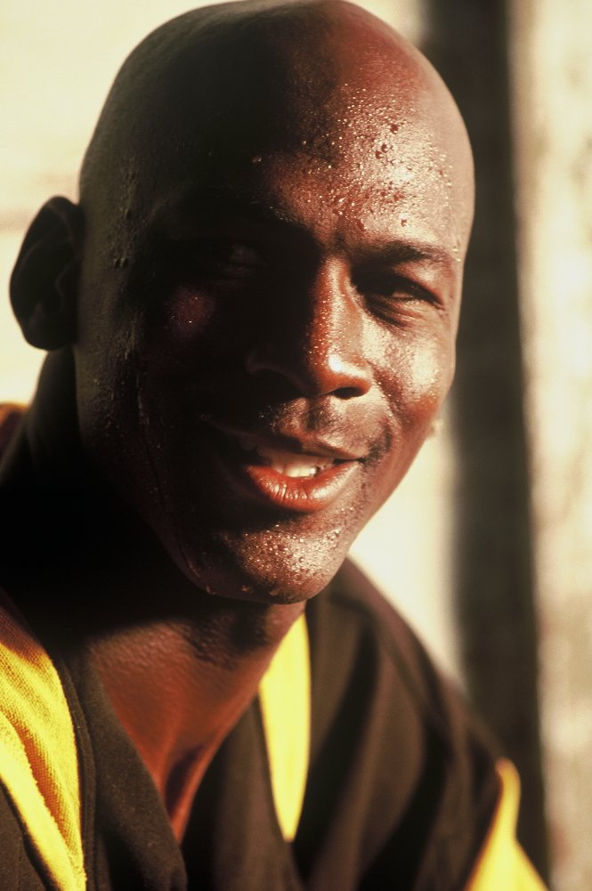 NBA Legend Michael Jordan photographed in Los Angeles for Gatorade print campaign. Nikon F4 on Ektachrome film