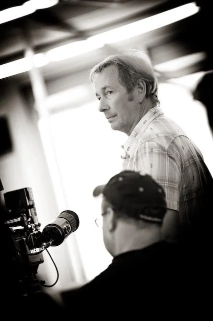 Filmmaker Photographer Gary Nolton filming on location with Panavisio camera