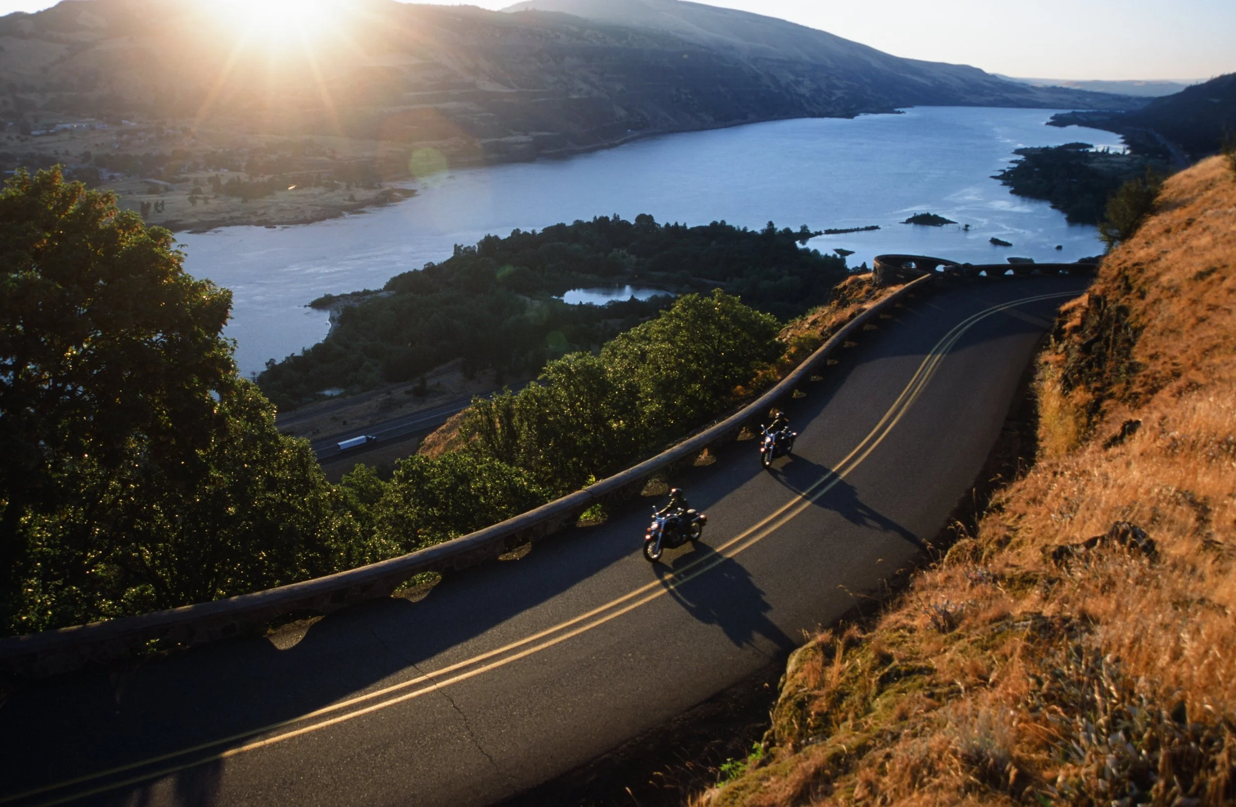 from Honda Motorcycle campaign shot in the Columbia Gorge