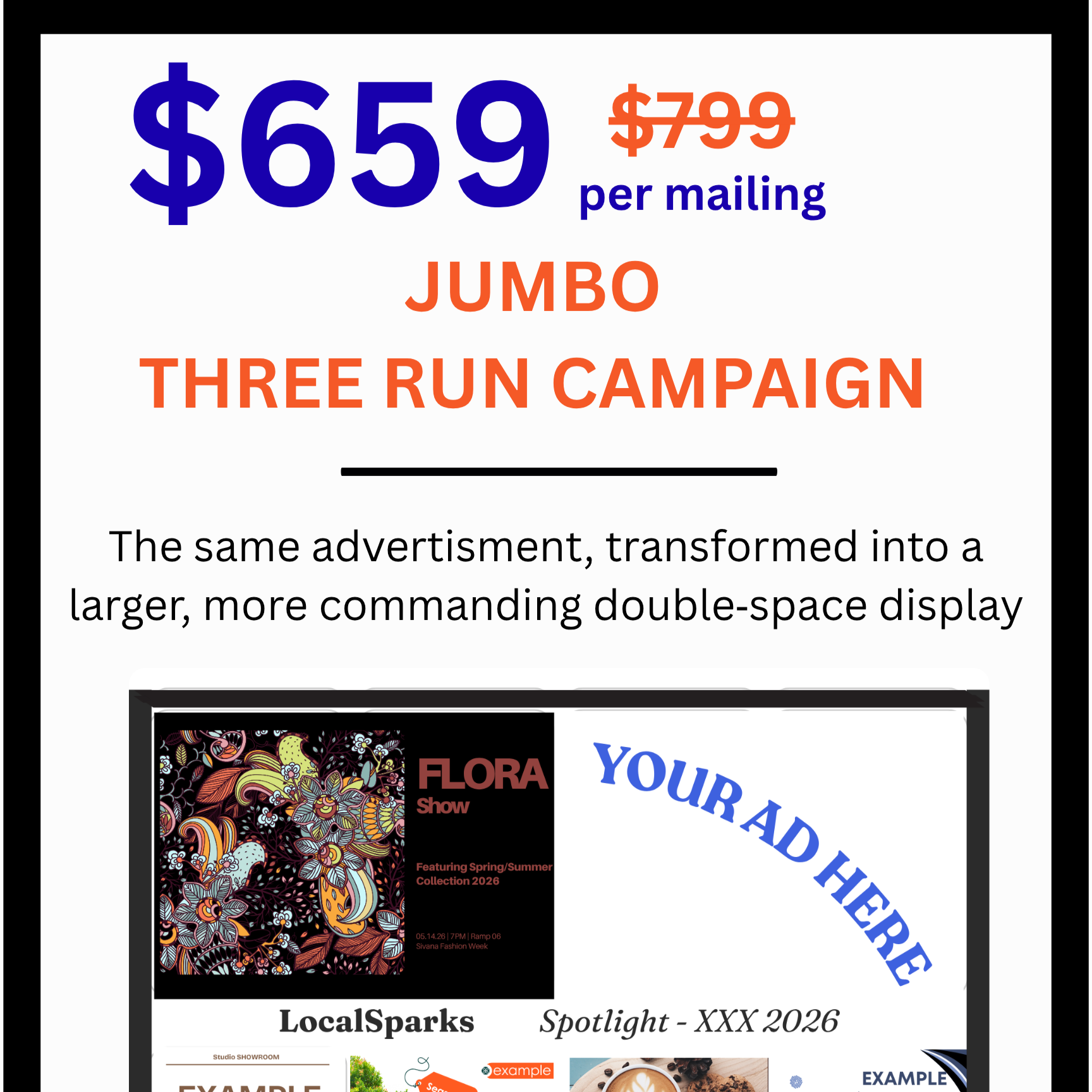 JUMBO SIZED Three Run Campaign