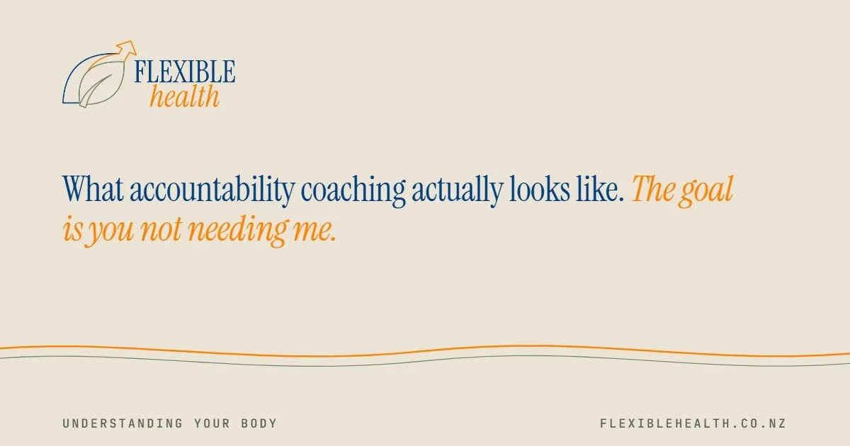 What Accountability Coaching Actually Looks Like (And Why the Goal Is You Not Needing Me)