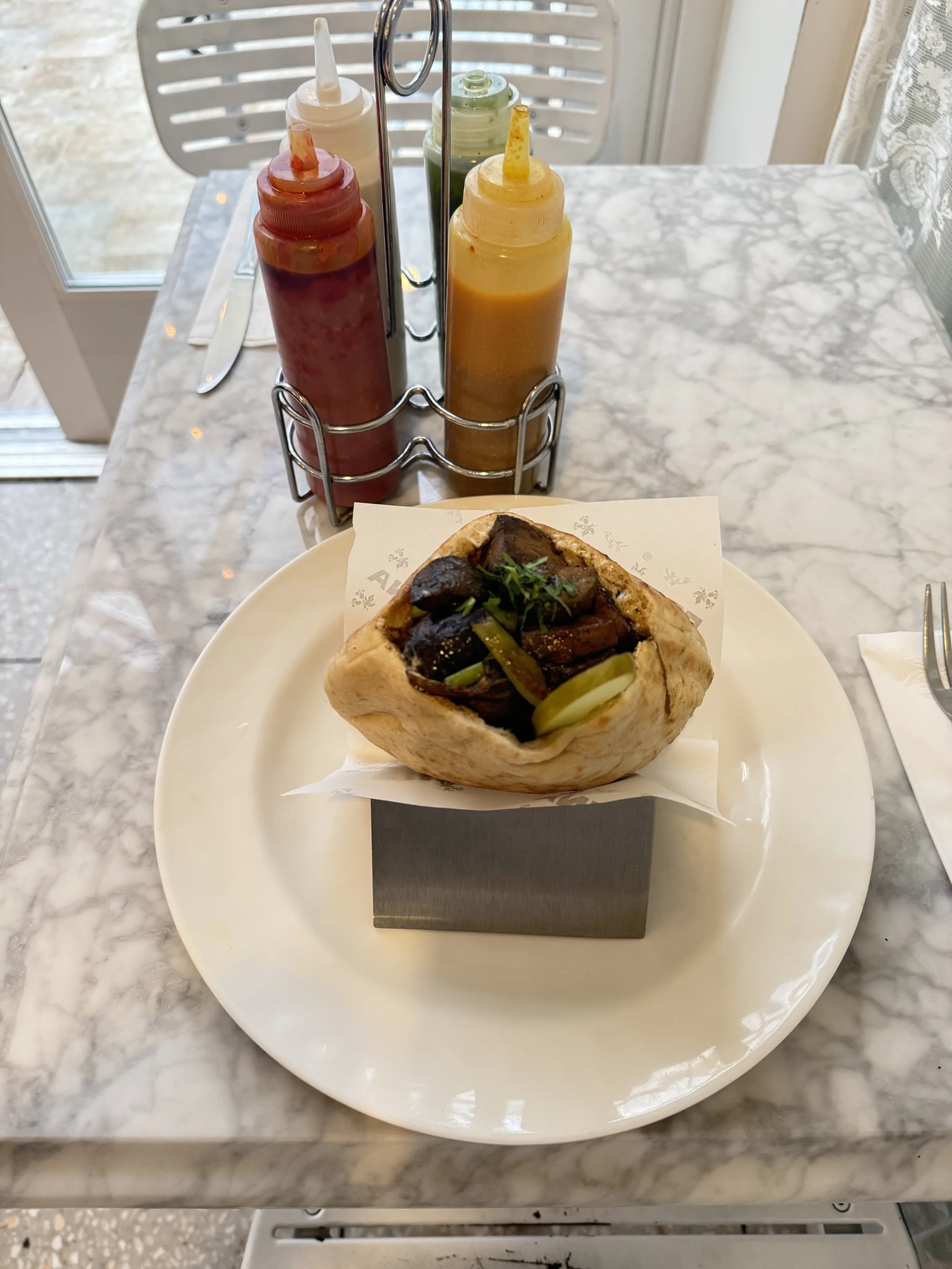 Mushroom Shawarma Sandwich