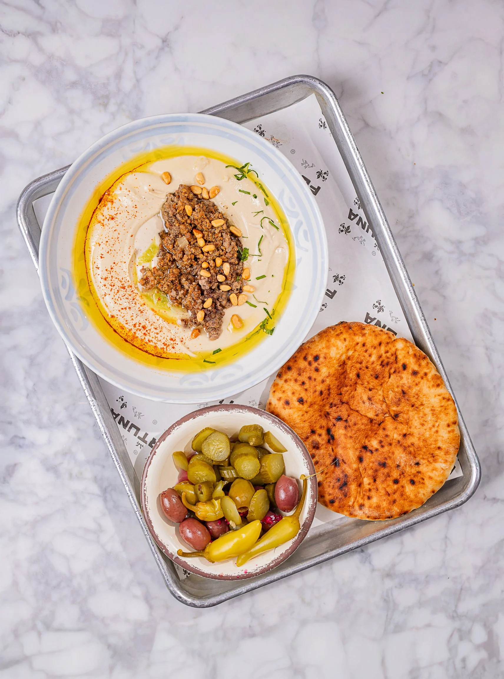Prime Beef + Pine Nut Hummus