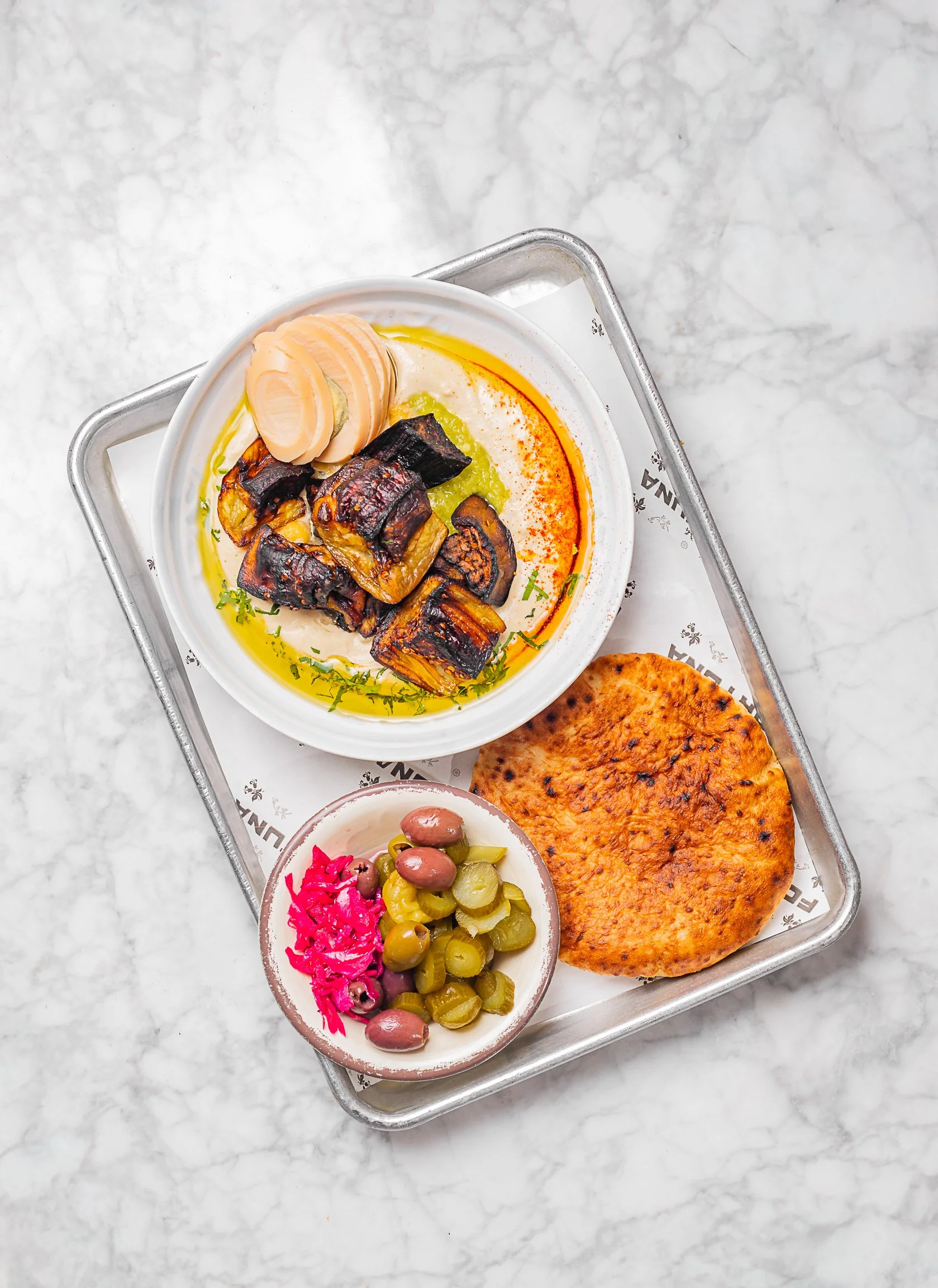 Roasted Eggplant + Hard Boiled Egg Hummus