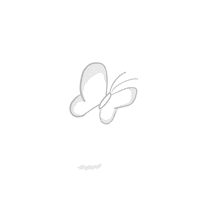A simple sketch of a butterfly on a white background.