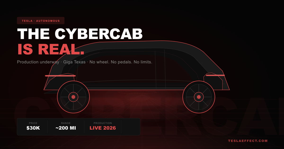 The Cybercab Is Real — And It's Already Rolling Off the Line