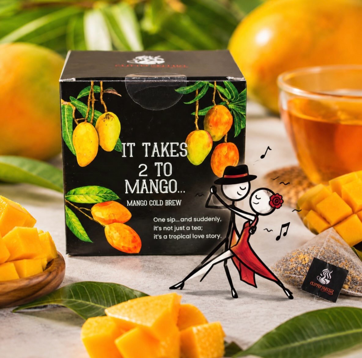It Takes Two to Tango, best enjoyed with sweet steps and a cold mango iced tea in hand - now available at our website