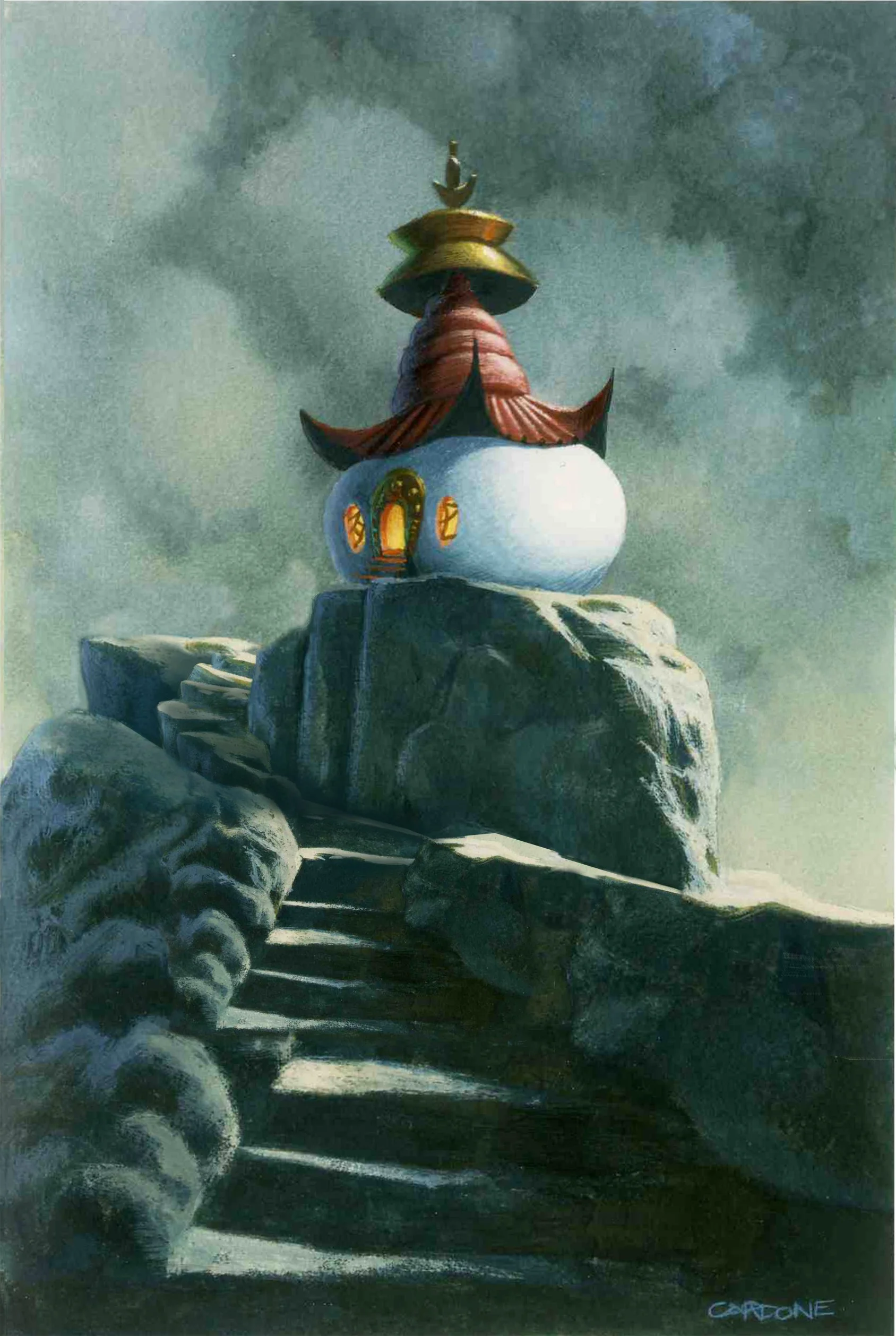 Vis/Dev - gouache on board