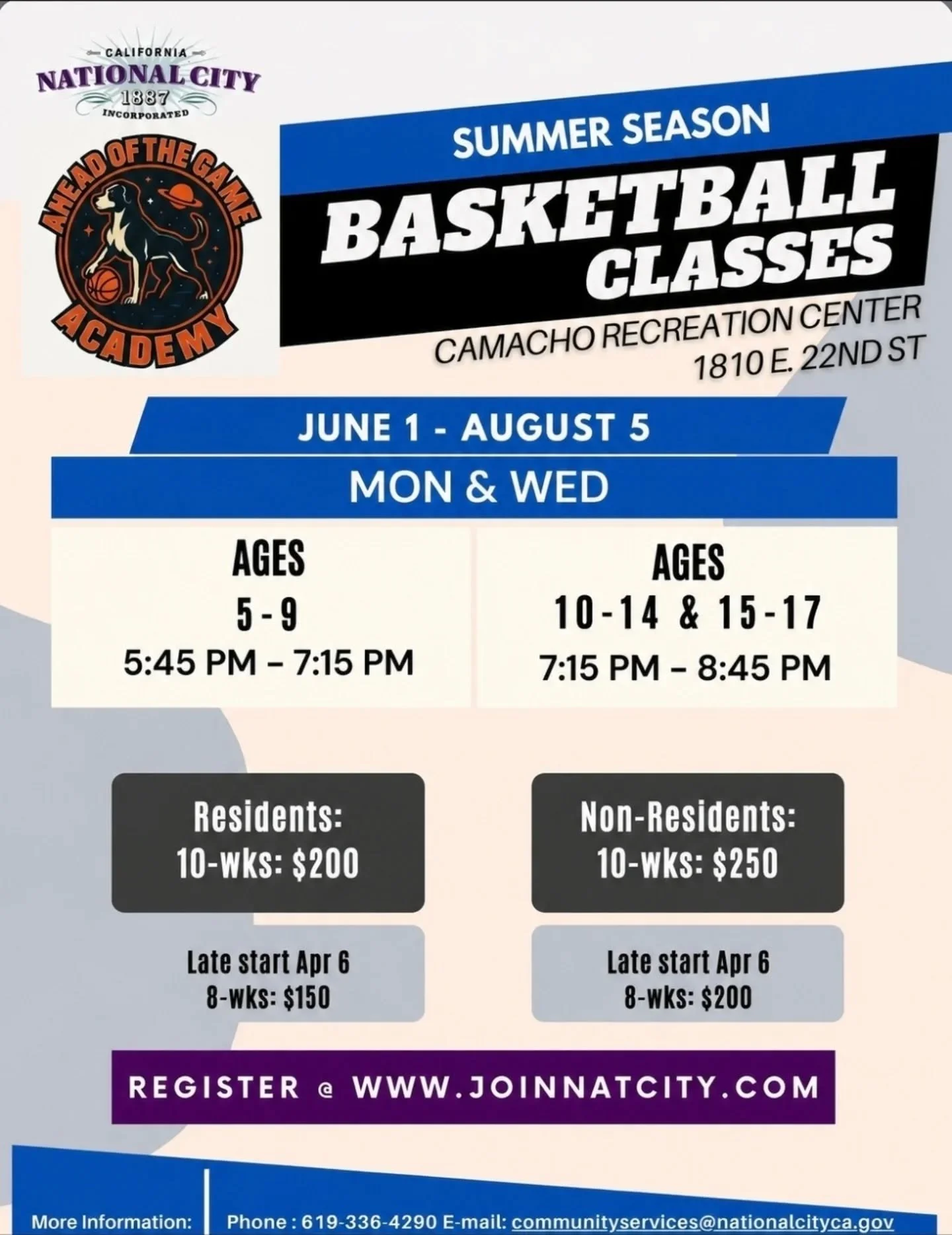 New 10 week season / session for the summer registration is now open! Click link in bio to sign up - Hope to see you all back for another season 🏀

#basketball #youthsports #sandiegoyouthsports #nationalcity #training