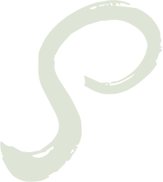 Abstract black and white graphic design with a swirling shape