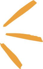 Illustration of orange-brown abstract shapes resembling rays or spokes on a black background