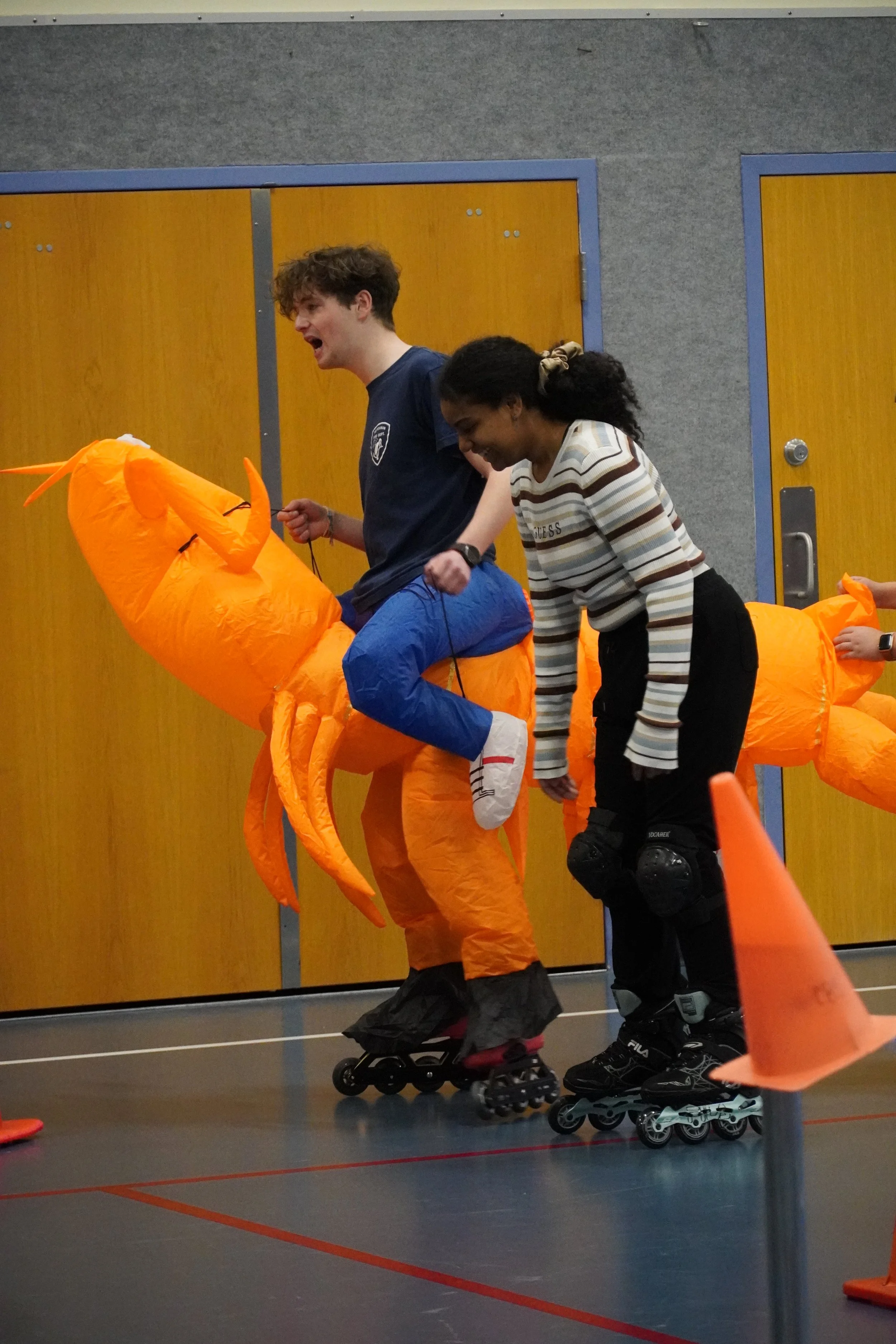 Youth at play in a gymnasium in Sitka, Alaska.