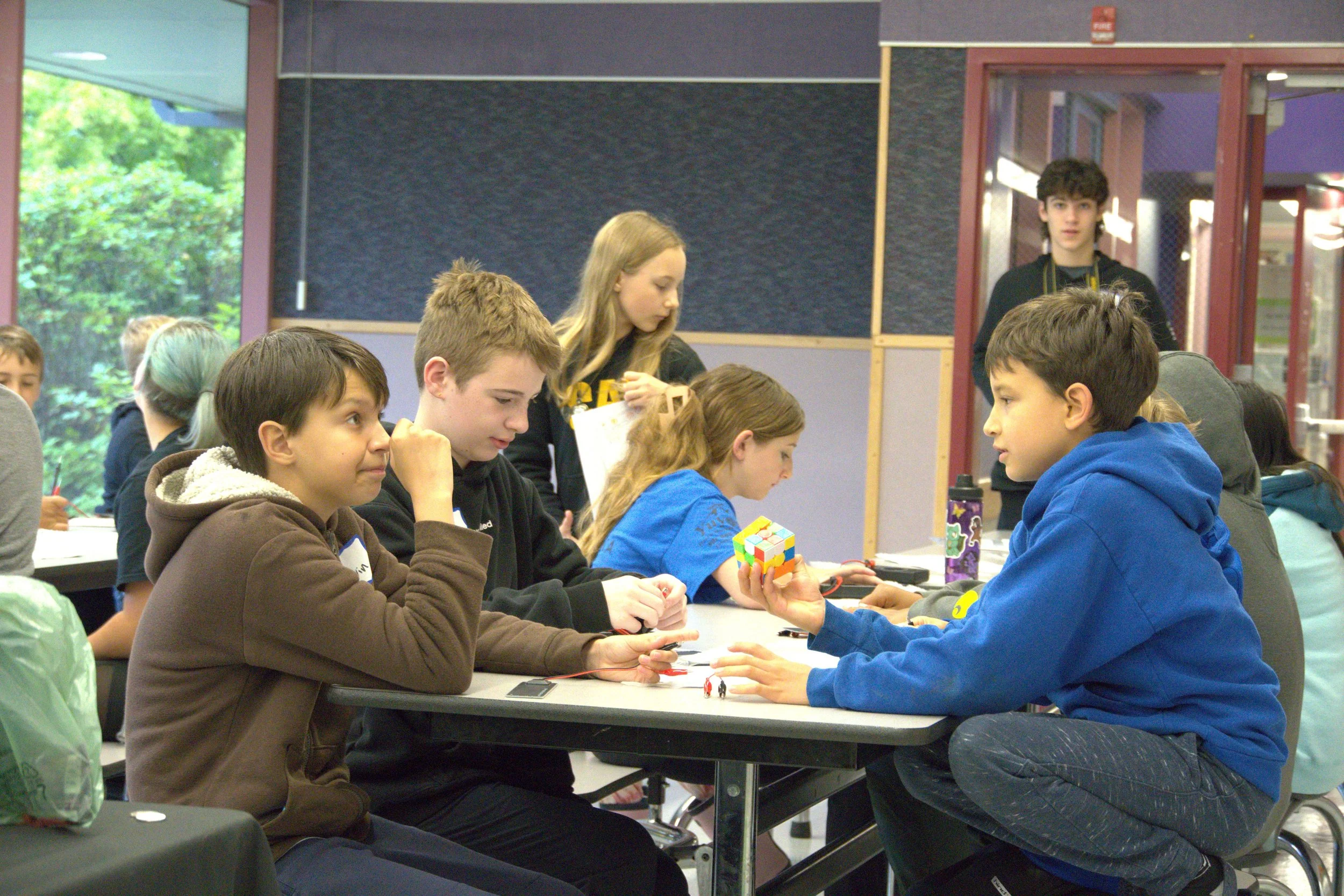 kids thinking and playing