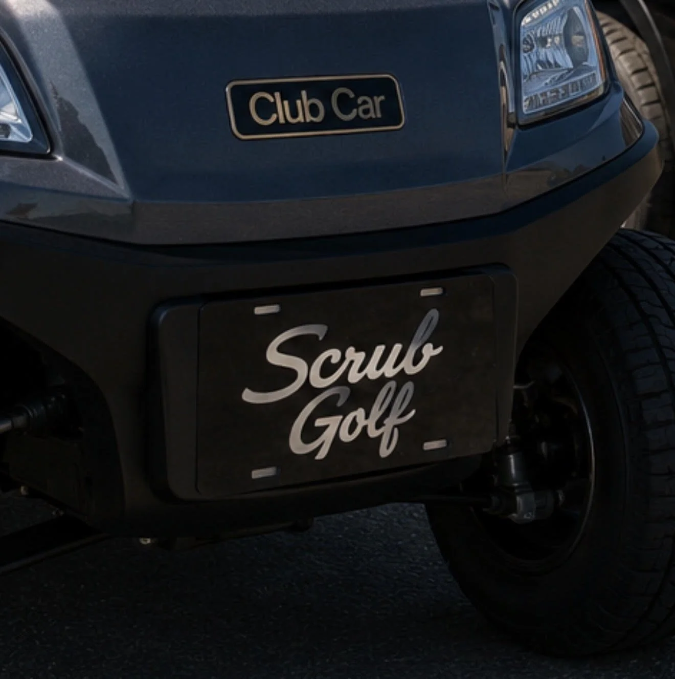 Scrub Golf License Plate