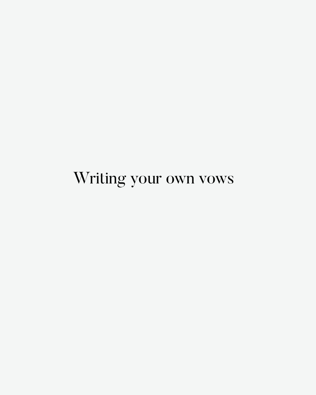 Your Personal Vows Workbook