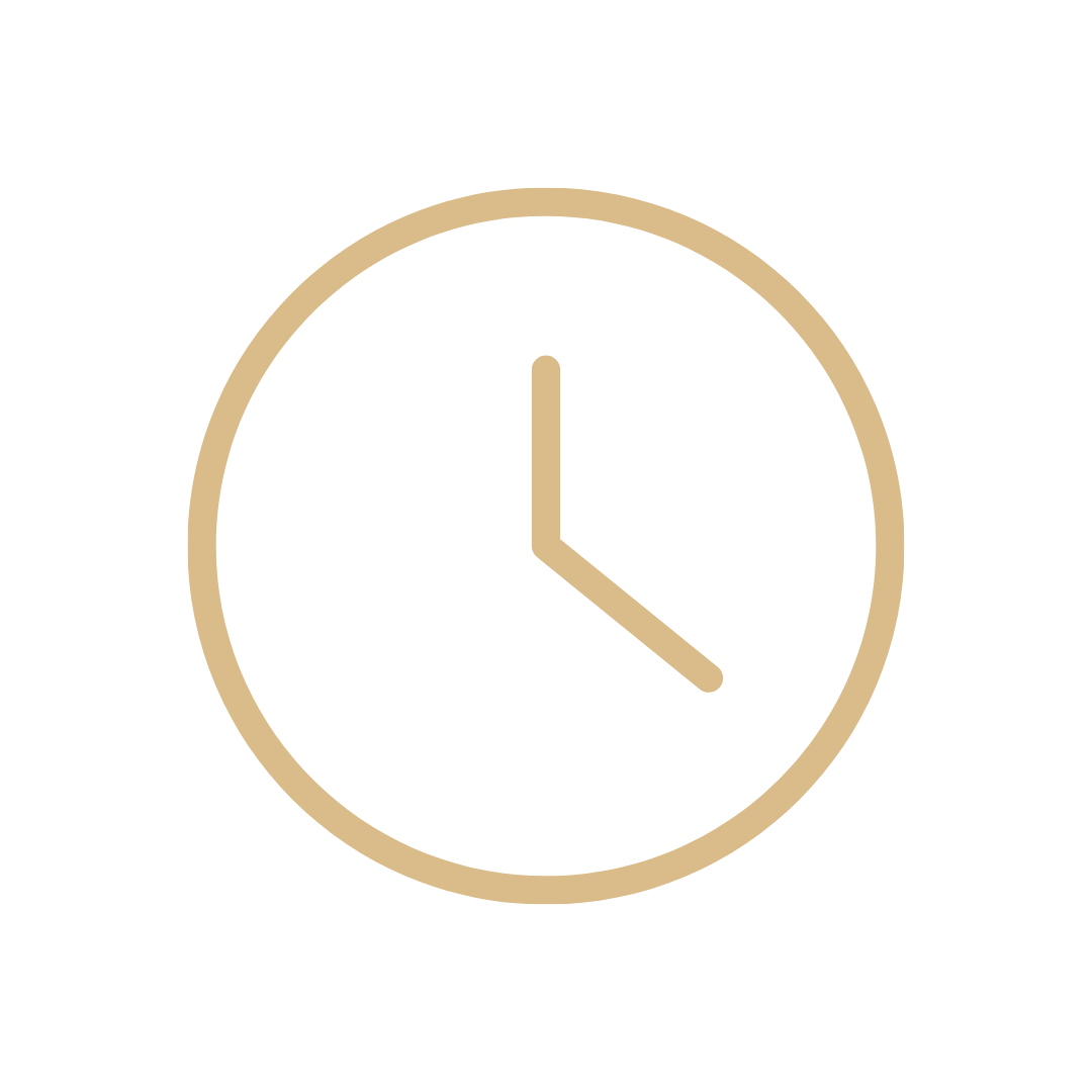 An analog clock showing 3:00 with a black background.