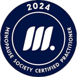 A circular seal with a blue background. It has the year 2024 at the top and the words 'Geology Society of America' and 'Pittsburgh, PA' around the edge. In the center, there are three stylized red and black lines.