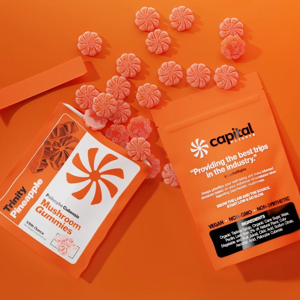 Gummies and open bag