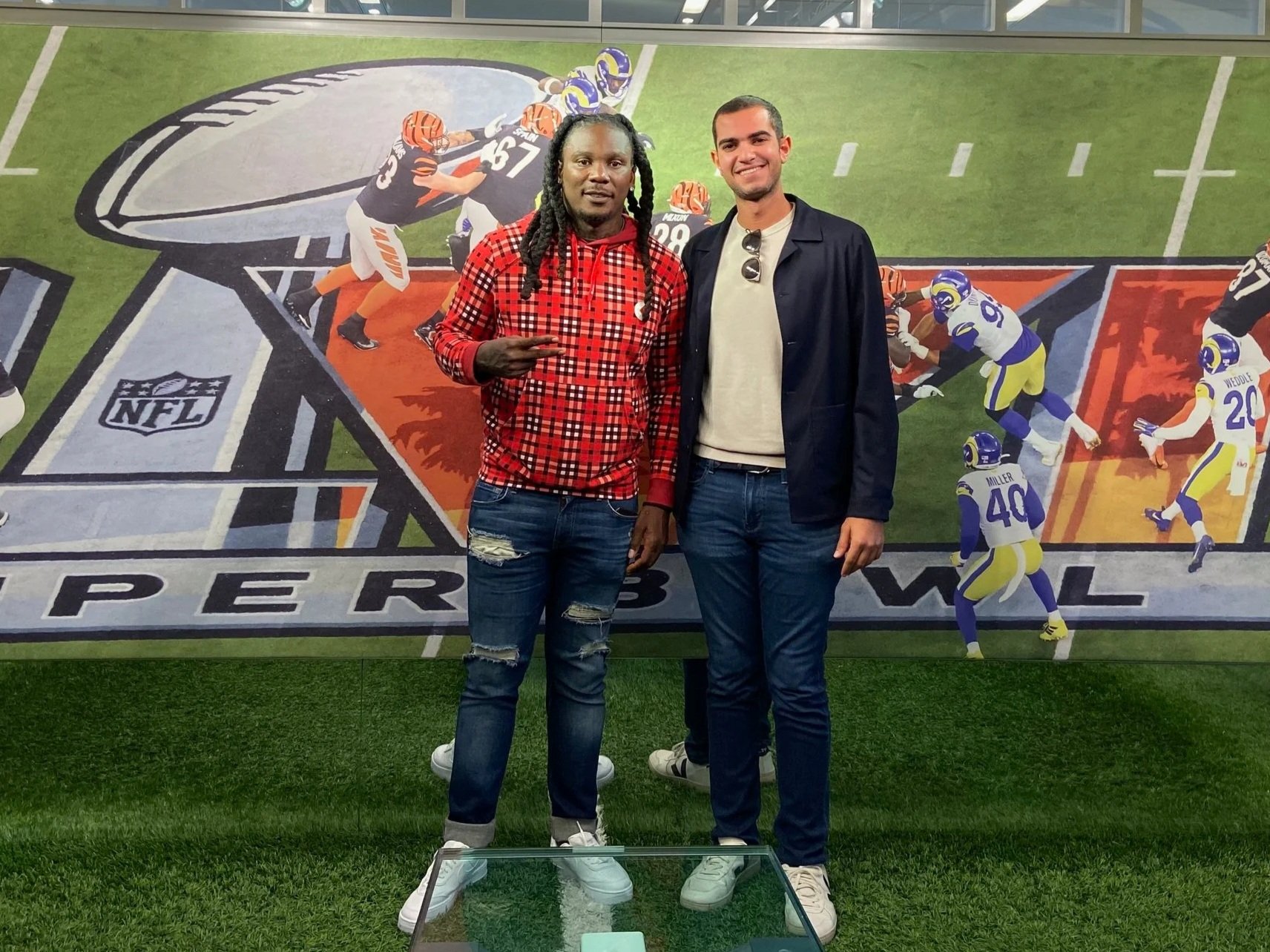 Joe Mugrabi with Chris Johnson