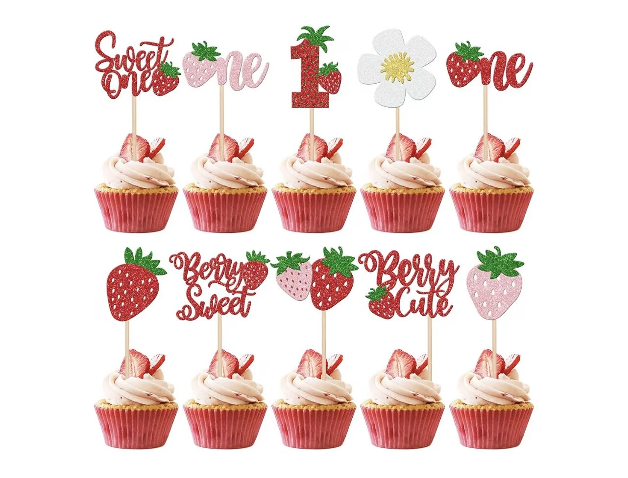 Birthday Party Idea Berry First Birthday Cupcake Toppers.jpg
