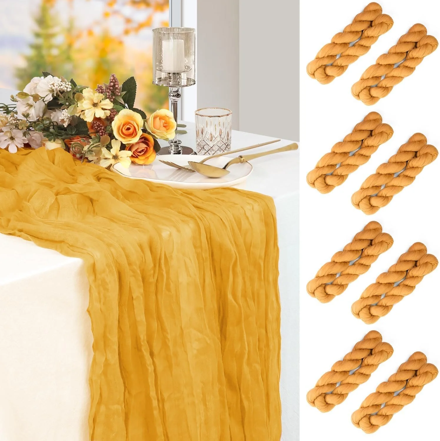 Birthday Party Idea First Bee Day Yellow Cheesecloth.jpg