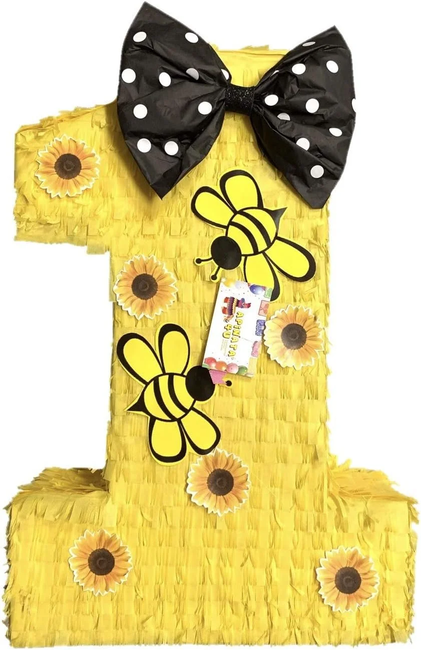 Birthday Party Idea First Bee Day Pinata.jpg