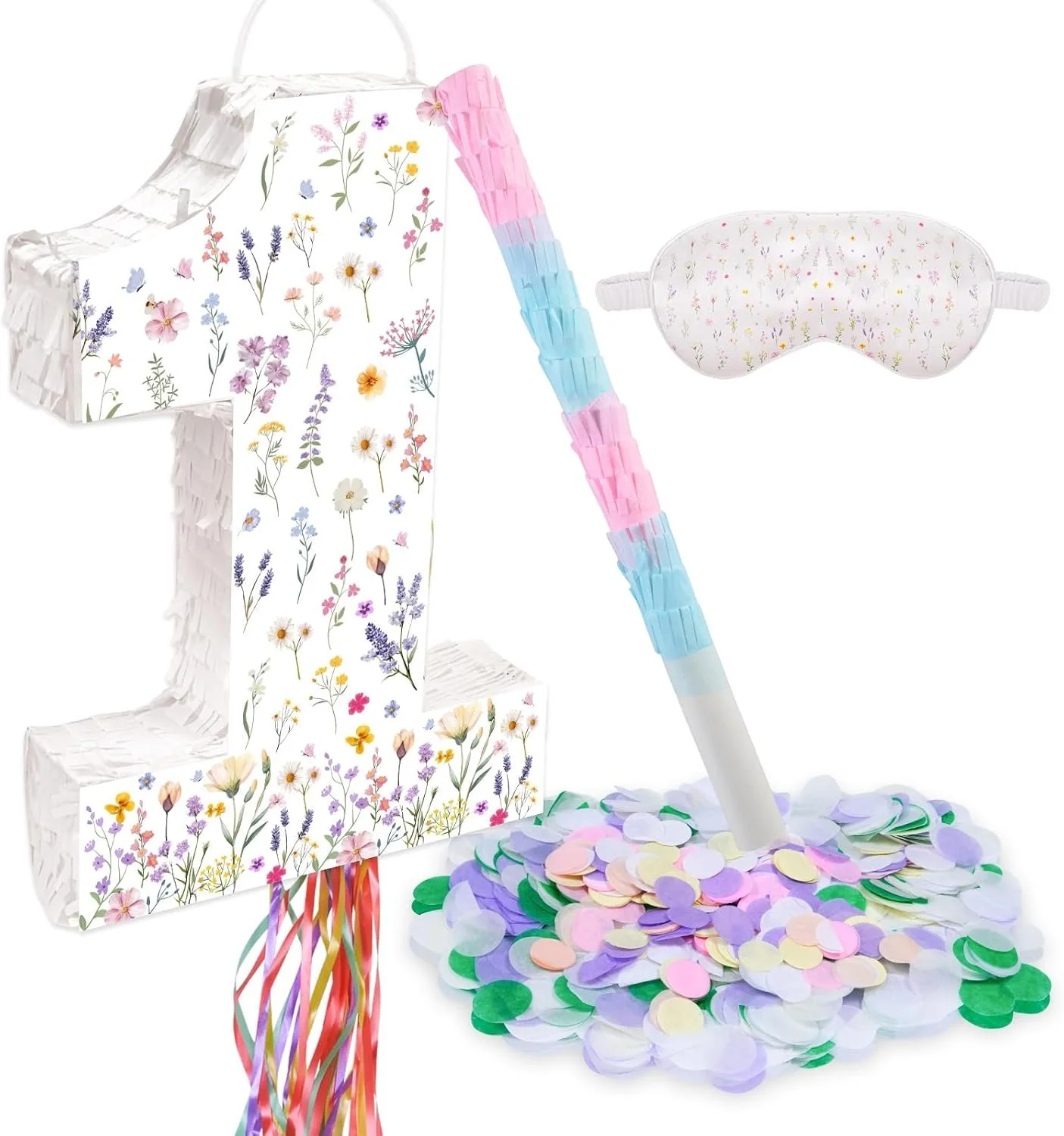 Birthday Party Idea Wildflower Number One Pinata.jpg