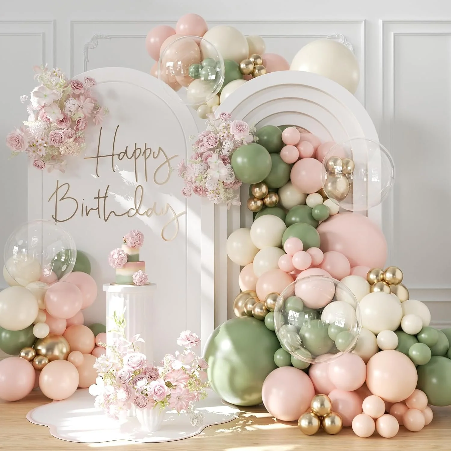 Birthday Party Idea Wildflower Birthday Balloon Garland.jpg