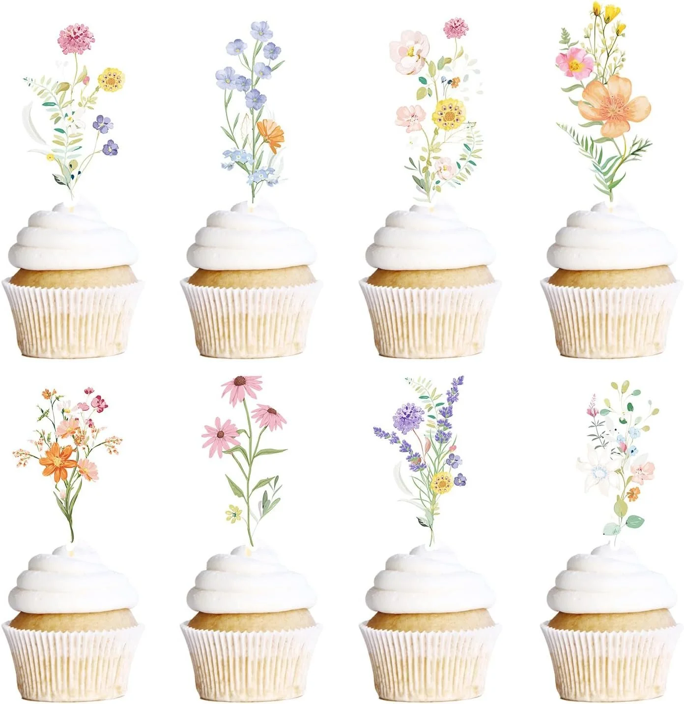 Birthday Party Idea Wildflower Cupcake Topper.jpg