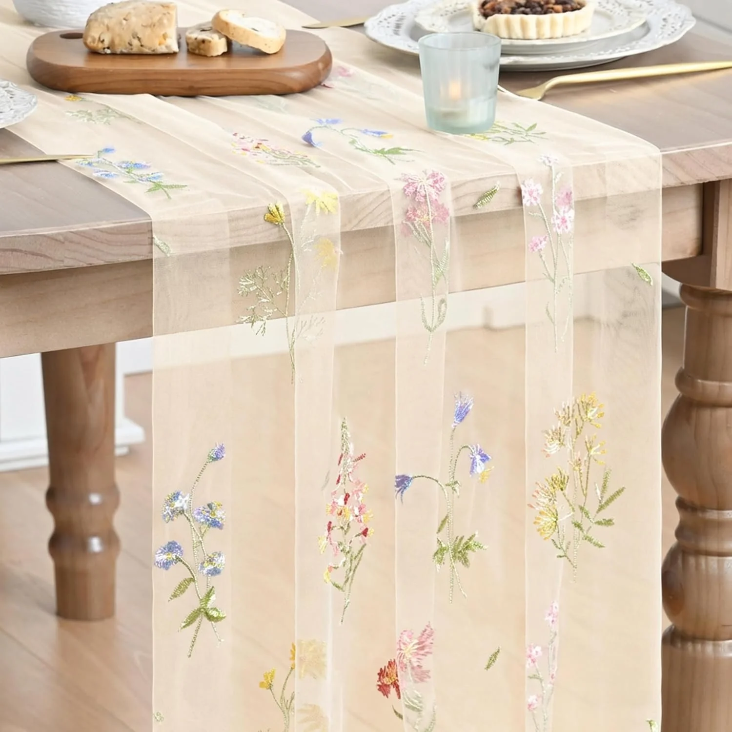 Birthday Party Idea Wildflower Tablecloth Floral Embroidered.jpg