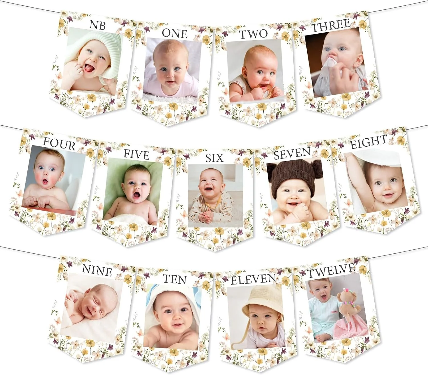 Birthday Party Idea Wildflower Birthday Photo Banner.jpg