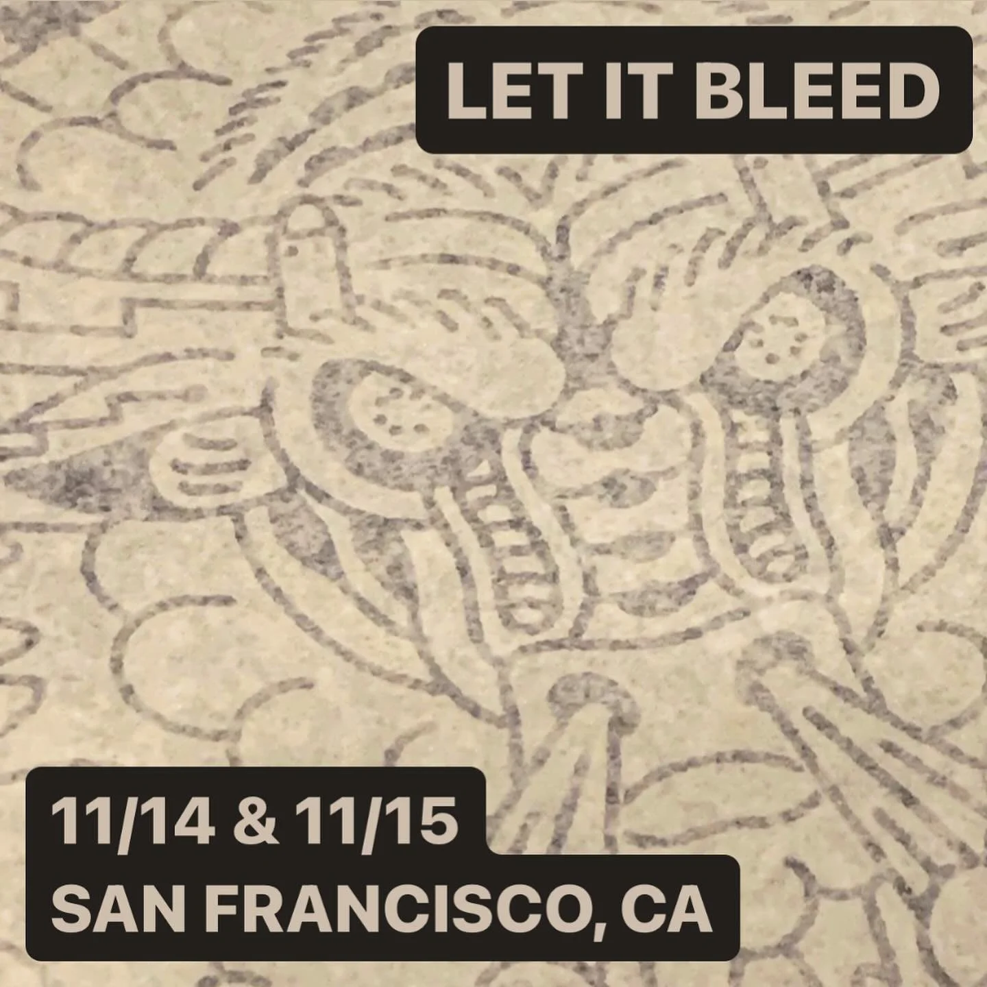 NEXT WEEK!!! Catch me with gnarly crew at @letitbleedsf the 14th and 15th(Thursday/Friday) for some fun tattoos. Custom or flash, your idea or mine. Thursday is still open and I have time between noon and 2pm Friday for quality zappin&rsquo; from the