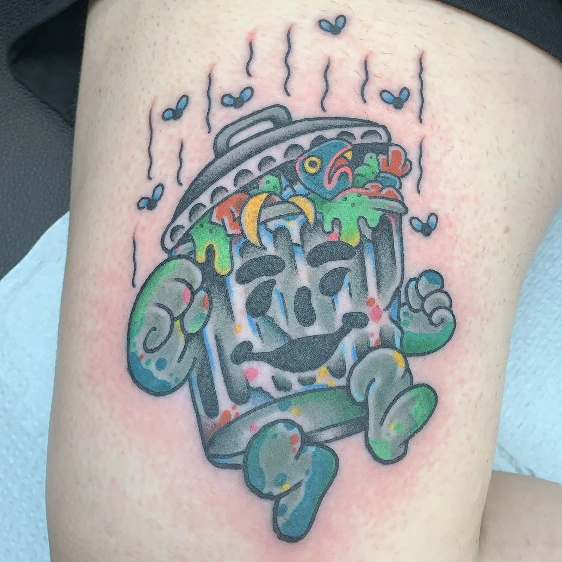 Trash Can Kool-aid Man tattoo