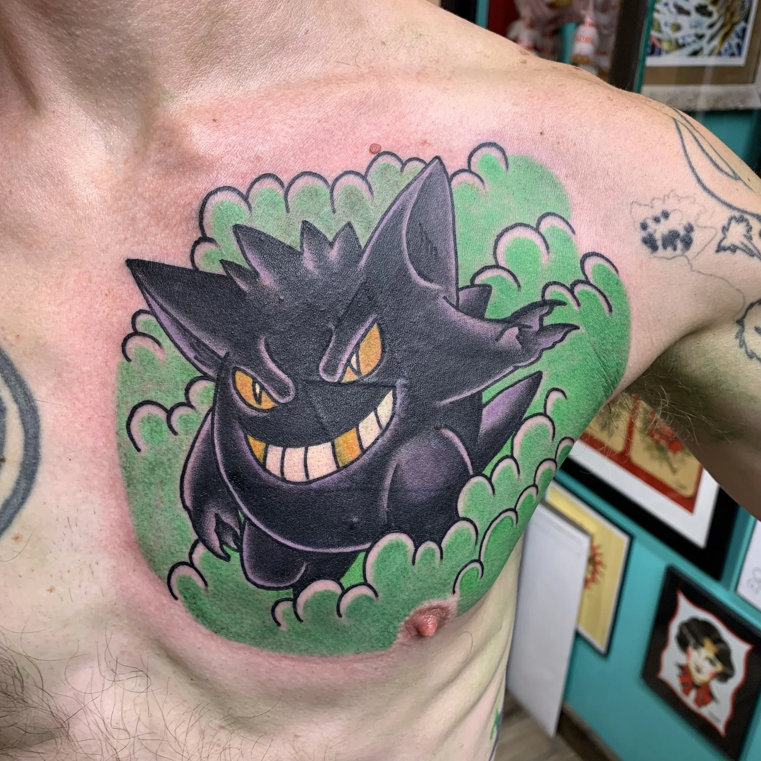 AFTER- Gengar defeats old Triforce tattoo