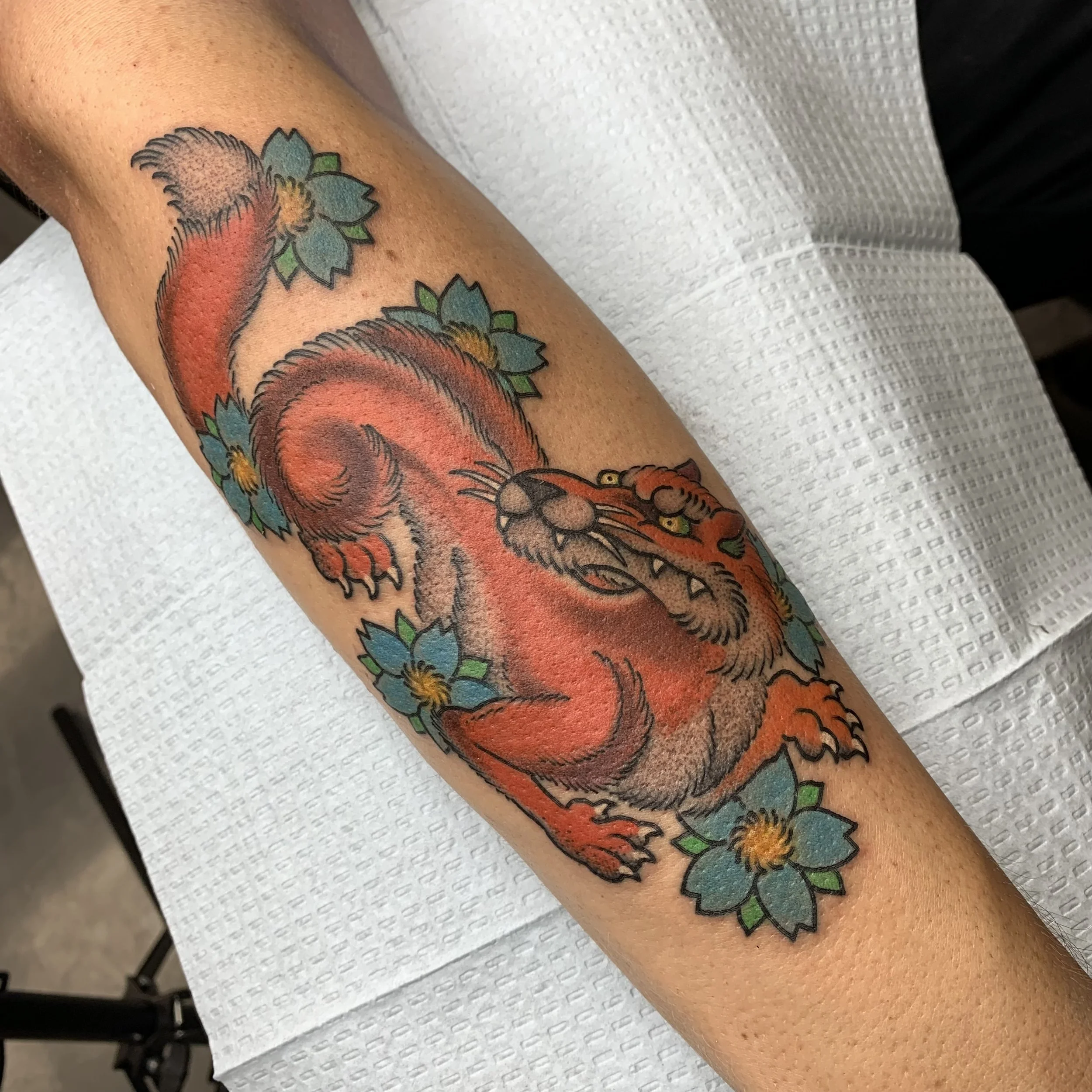 Japanese traditional Kitsune(fox) Tattoo