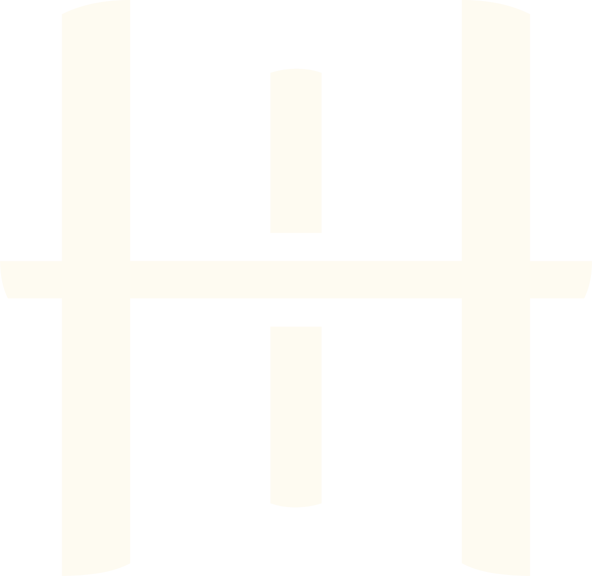 A white geometric pattern resembling a stylized cross or plus sign.