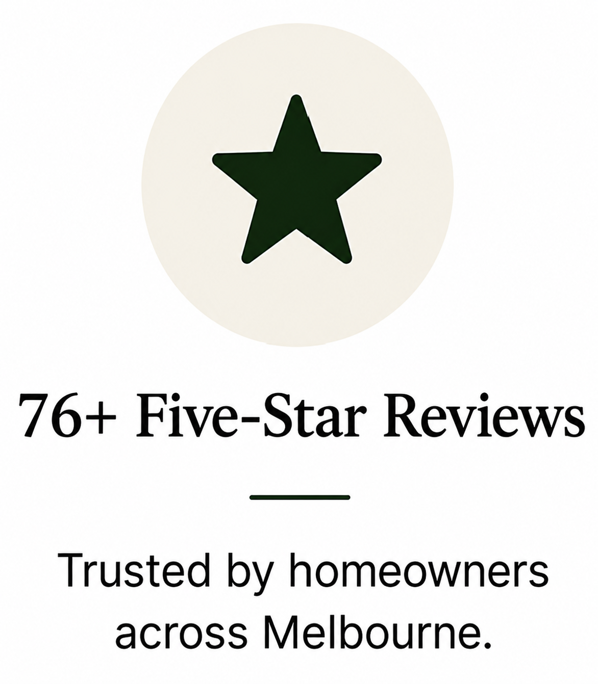Trust by homeowners across melbourne