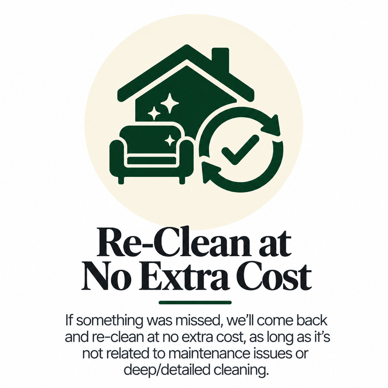 Re-Clean Guarantee Home