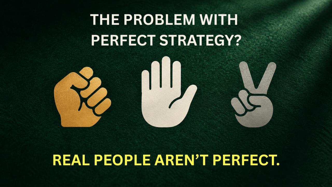 The Problem With Perfect Strategy? Real People Aren’t Perfect.