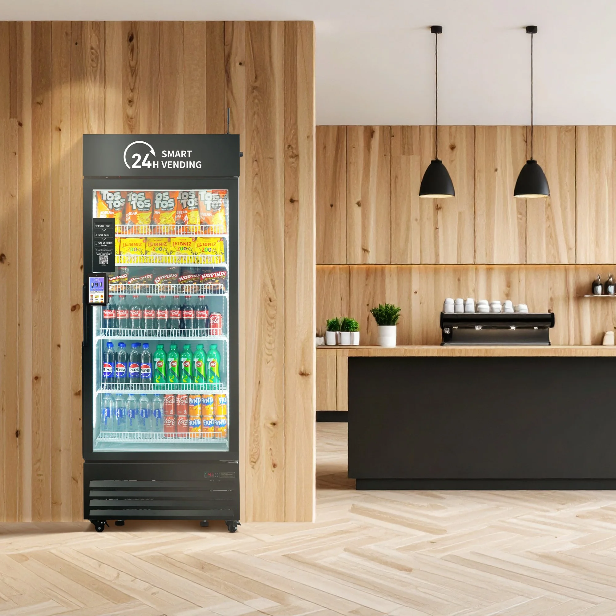 AI Vending Machine breakroom setting