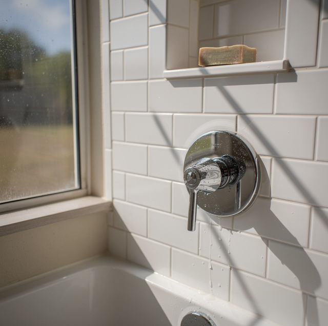 shower pressure dropping as sprinkler valve opens outside