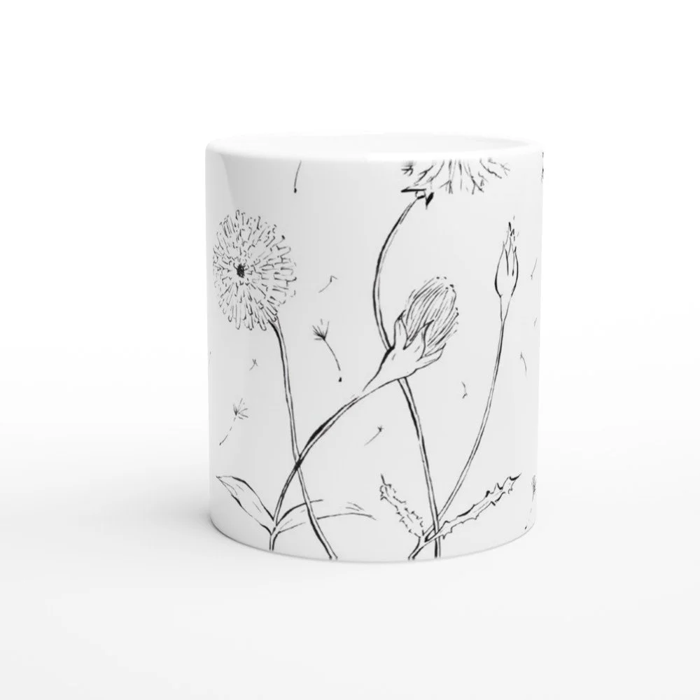 Amargot II  Taza de cerámica blanca de 325ml