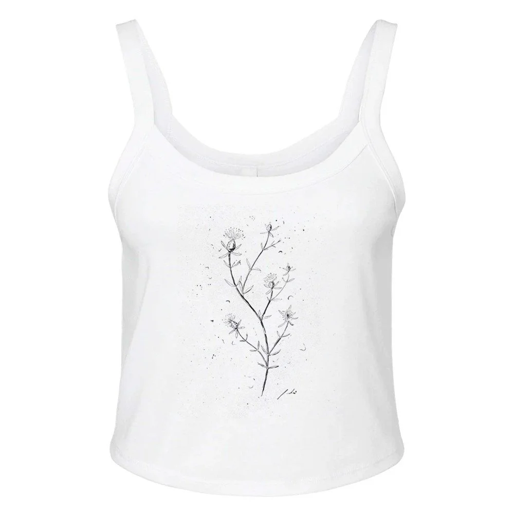 Bracera Camiseta de tirantes mujer escote redondo y microcanalé | Bella + Canvas