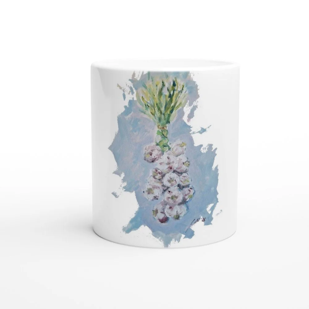 Alls Taza de cerámica blanca de 325ml