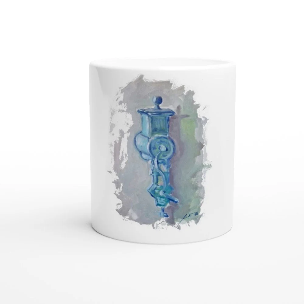 Molinet Taza de cerámica blanca de 325 ml