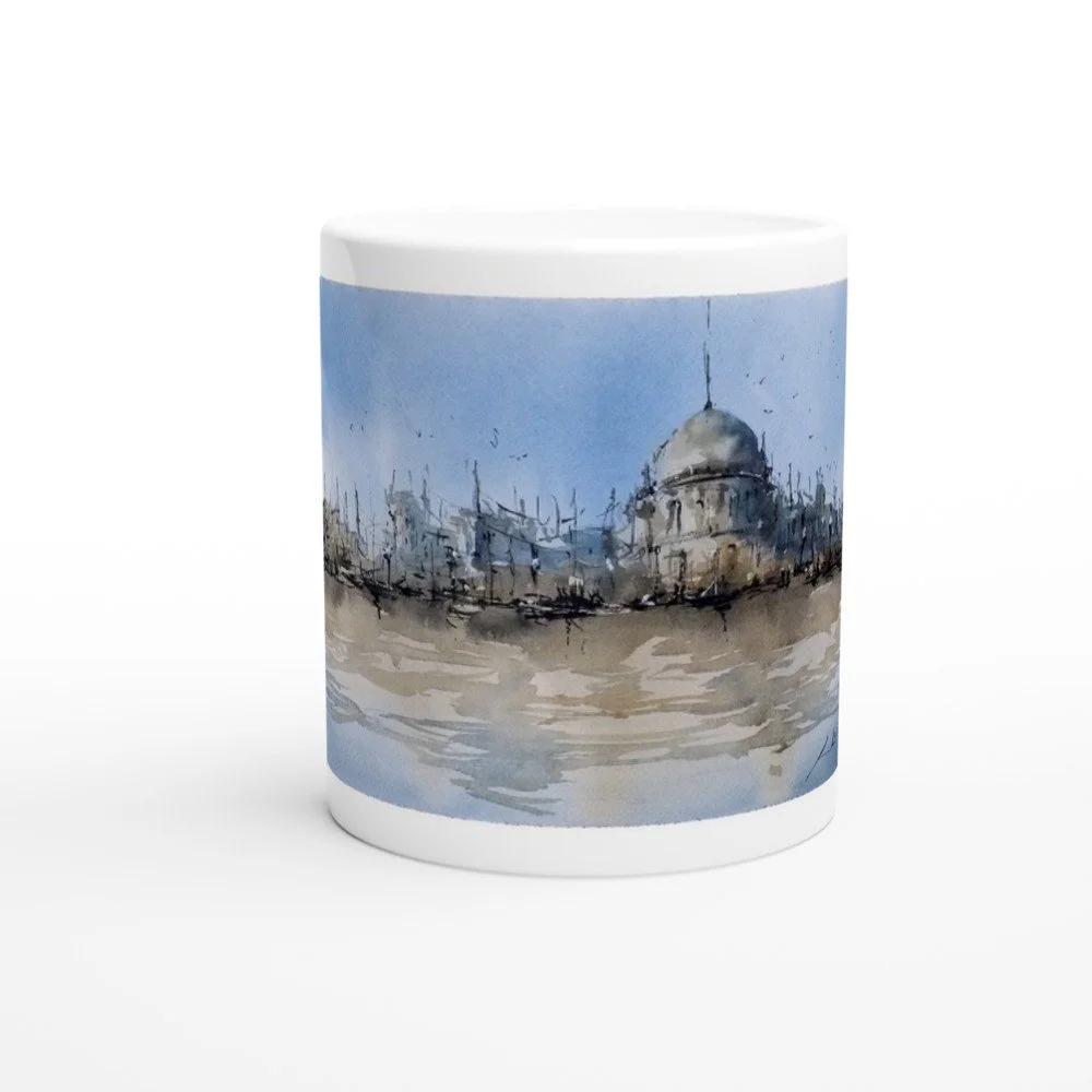 Ac 24 Taza de cerámica blanca de 325 ml